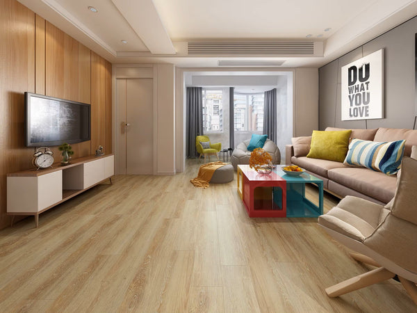 DYAR Planet flooring in a furnished room