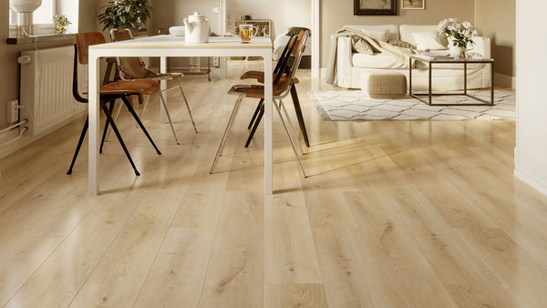 Homelike Premium Laminate flooring in a furnished room