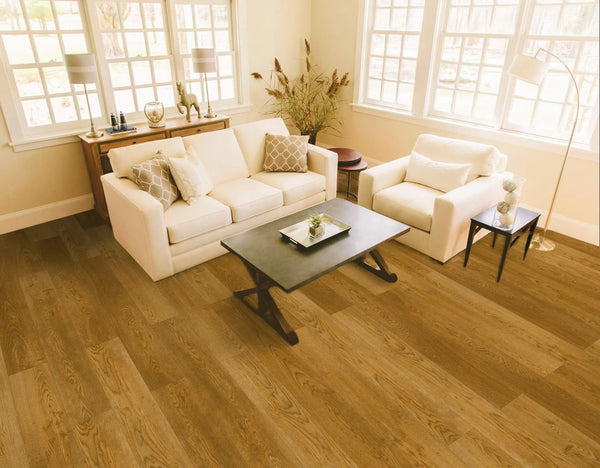 Homelike Premium WPC flooring in a furnished room
