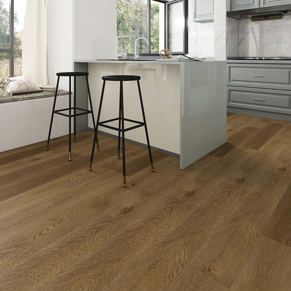 Washed Coral Aspen New wood-look SPC by DDC, room scene