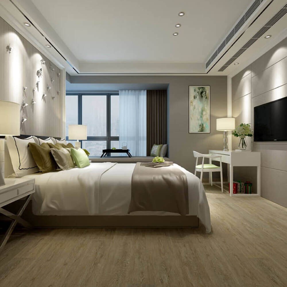 Alexa Oak Premium Collection wood-look WPC by GreenTouch, room scene