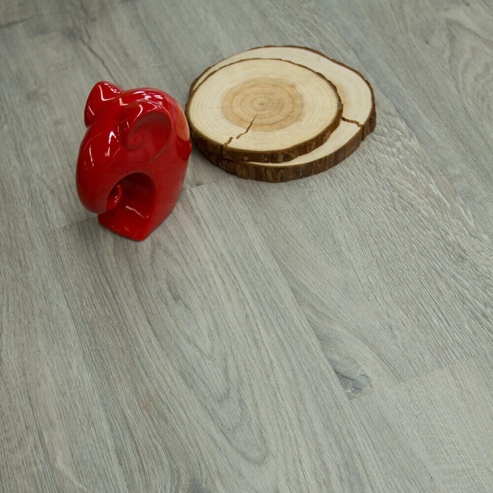 Stone Grey Oak Premium Collection wood-look WPC by GreenTouch, close-up