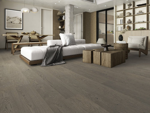 Grey – DYAR Genesis wood-look SPC, room scene