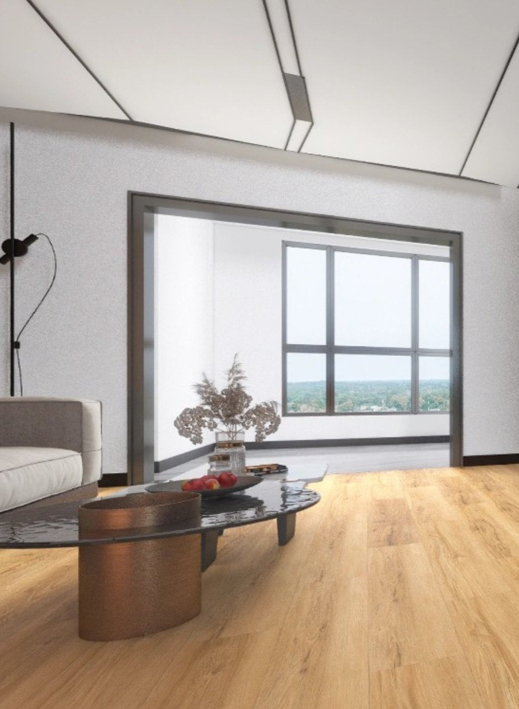 Pioneer – DYAR NASA wood-look SPC, room scene