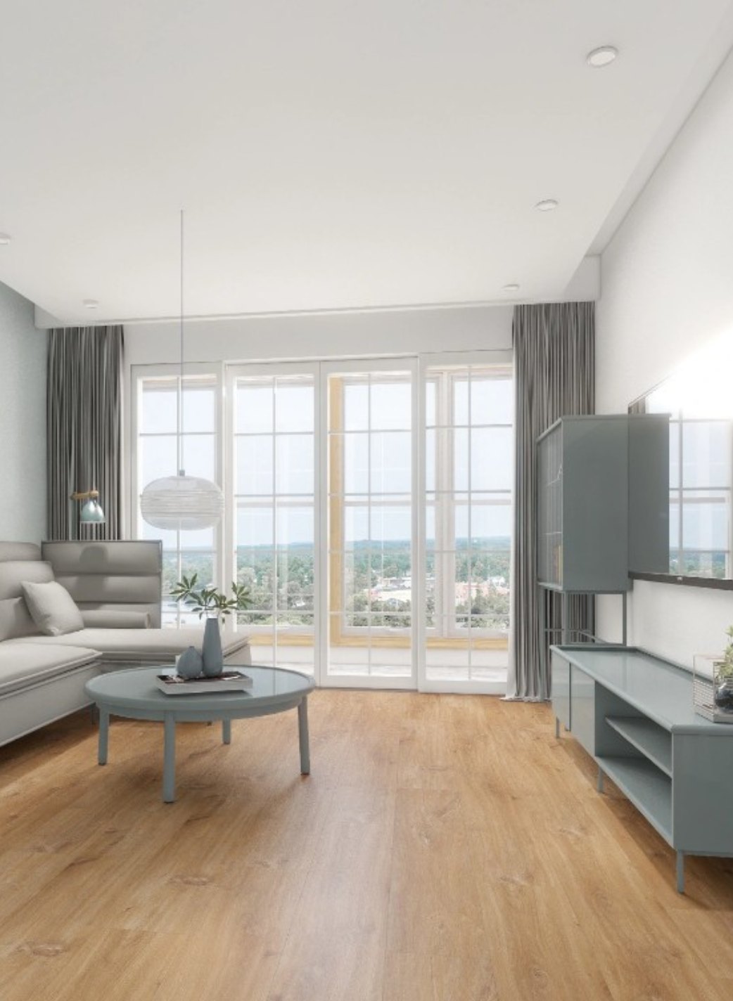 Stardust – DYAR NASA wood-look SPC, room scene