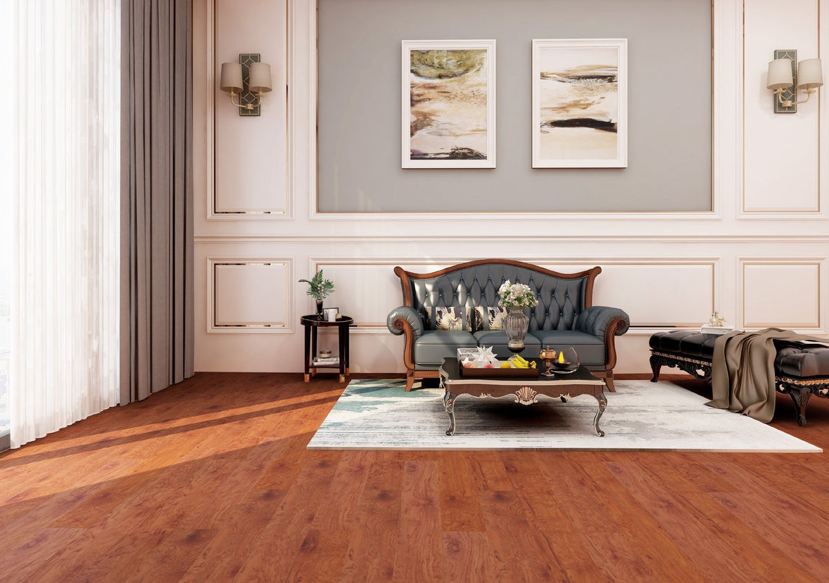 Jasper Hickory – DYAR New Mountain wood-look SPC, room scene