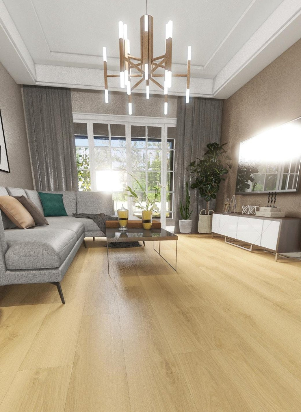 Terra Nova – DYAR Planet wood-look SPC, room scene
