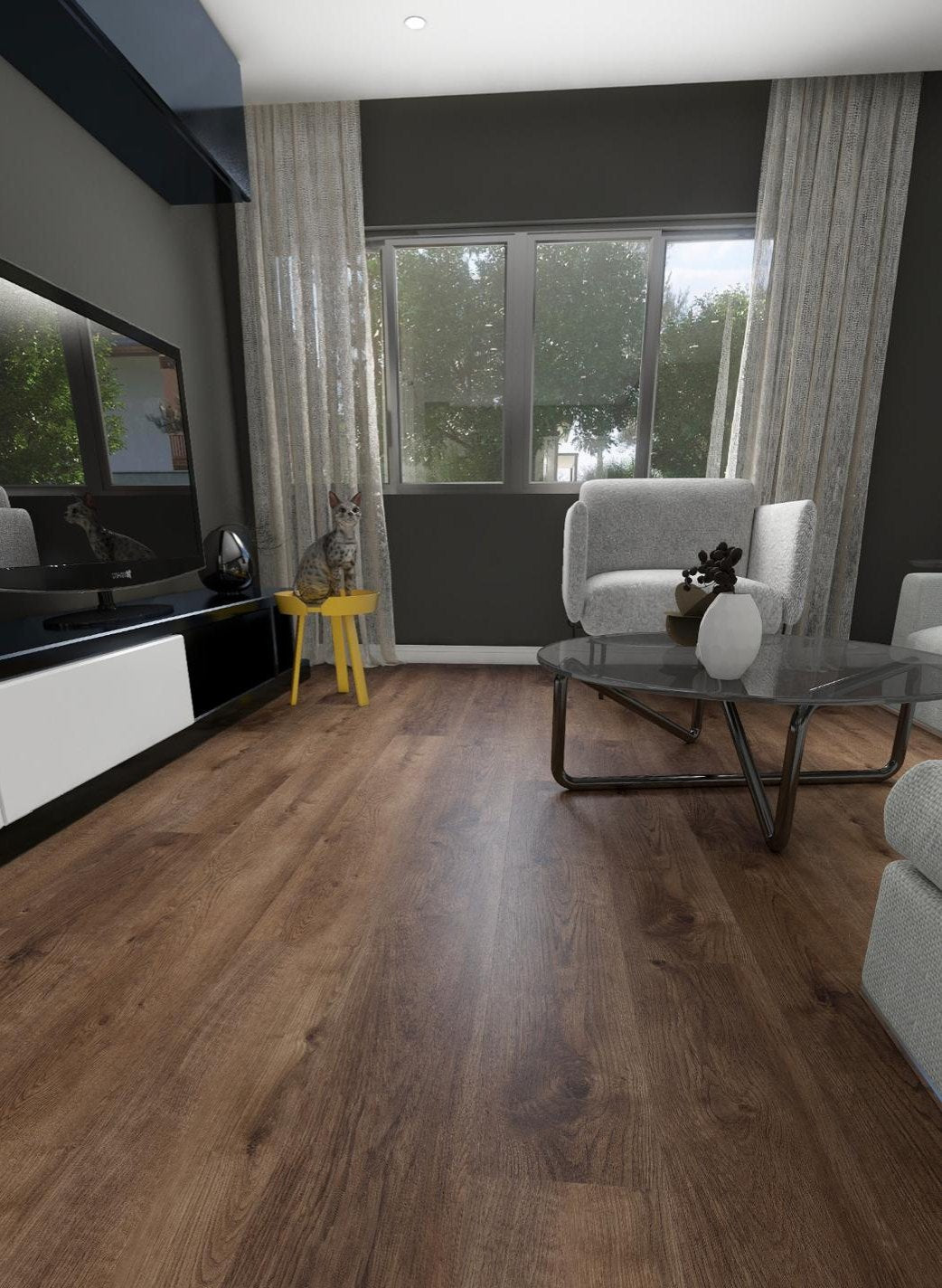 Venus – DYAR Planet wood-look SPC, room scene