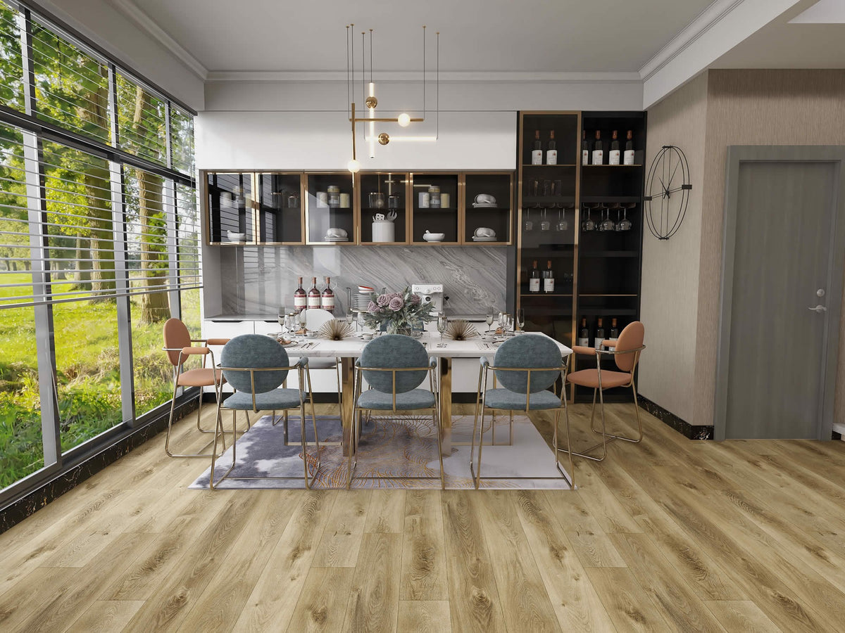 Catalina Lite AR wood-look SPC by Homelike, room scene