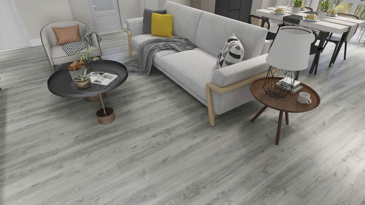 Cumberland Lite AR wood-look SPC by Homelike, room scene