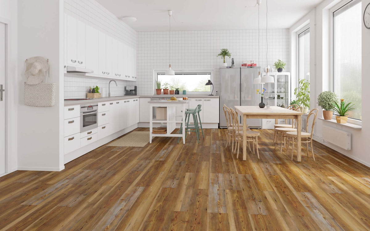 Golden Pine AR wood-look SPC by Homelike, room scene