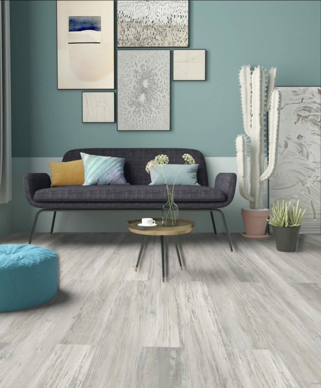 Parris Island Lite AR wood-look SPC by Homelike, room scene