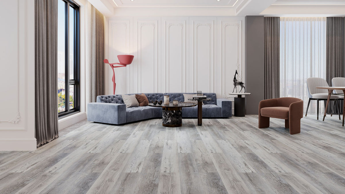 Avalon CC wood-look SPC by Homelike, room scene