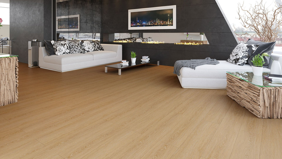 Sandy Point CC wood-look SPC by Homelike, room scene