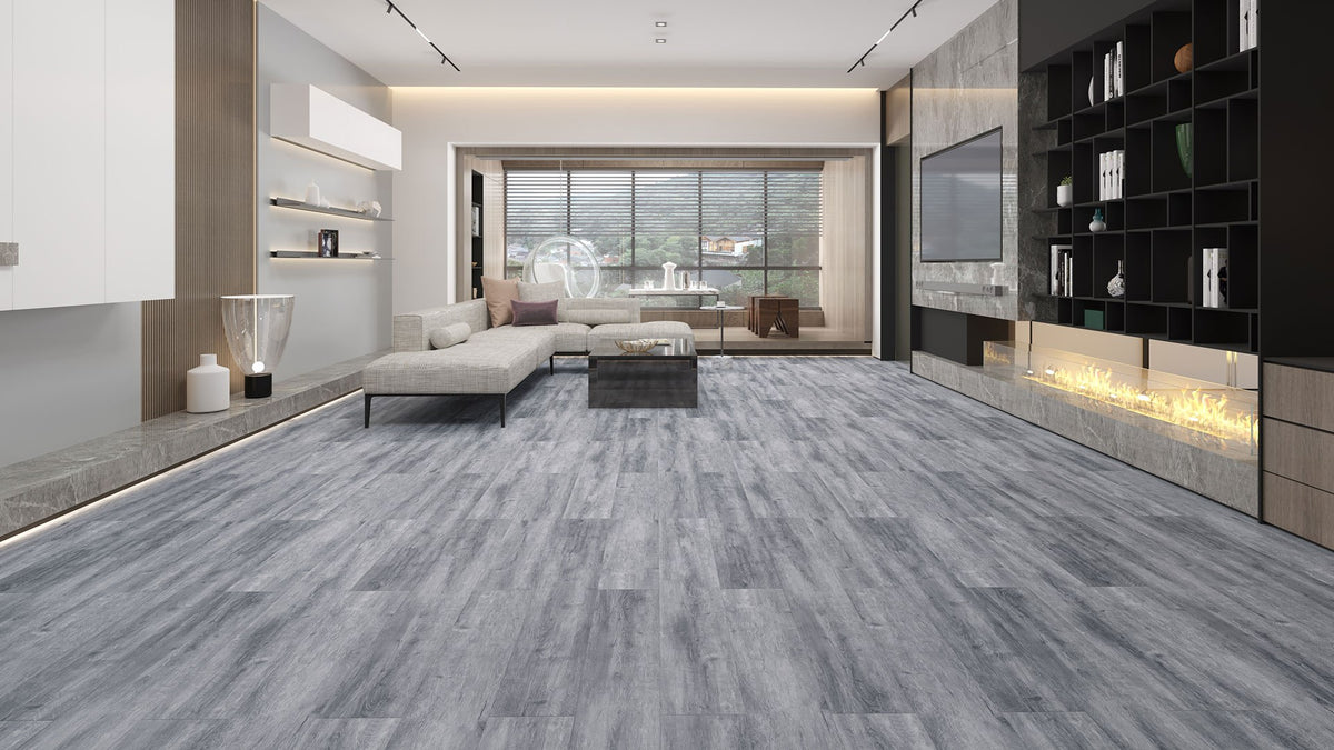 Timber Lake CC wood-look SPC by Homelike, room scene