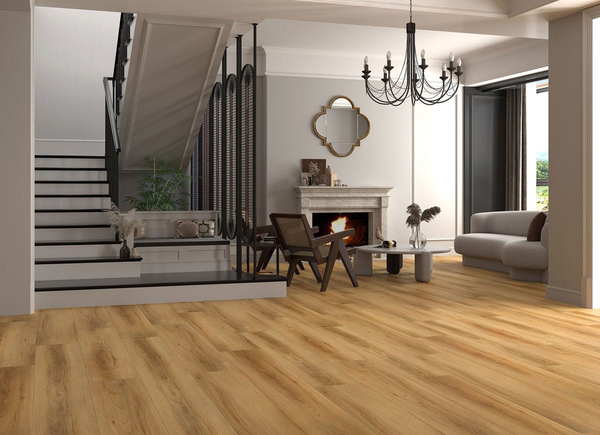 Melrose Premium SHIELD4MAX wood-look SPC by Homelike, room scene