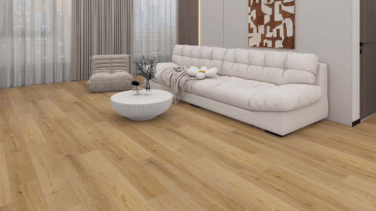 Berkley Hill SC wood-look SPC by Homelike, room scene