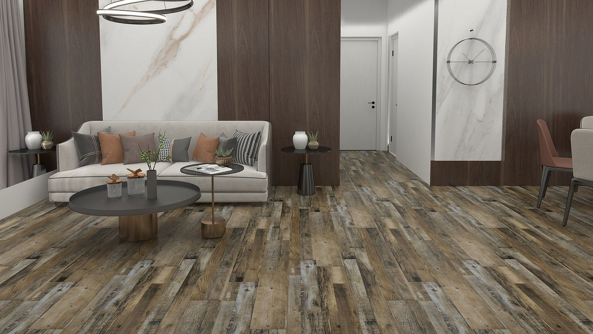 Woodmont SC wood-look SPC by Homelike, room scene