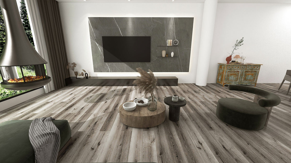 Oceanside Select USA wood-look SPC by Homelike, room scene