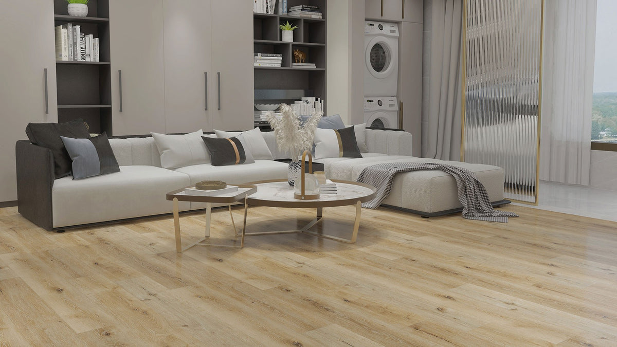 Fairview WG wood-look WPC by Homelike, room scene