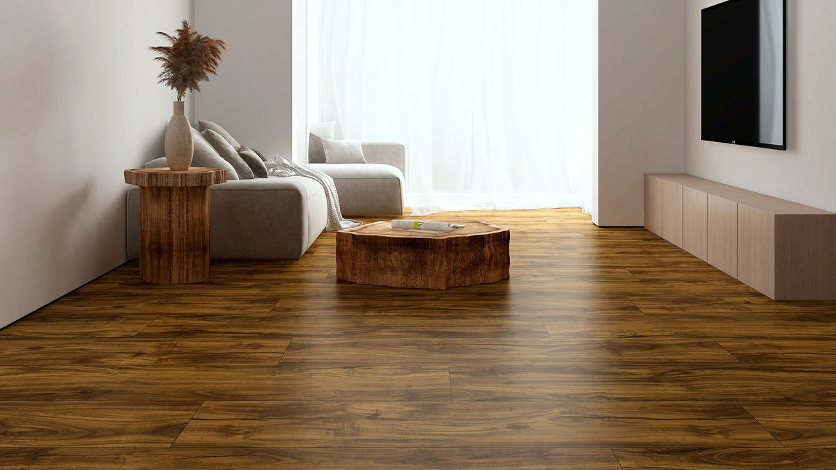 Lincoln WG wood-look WPC by Homelike, room scene