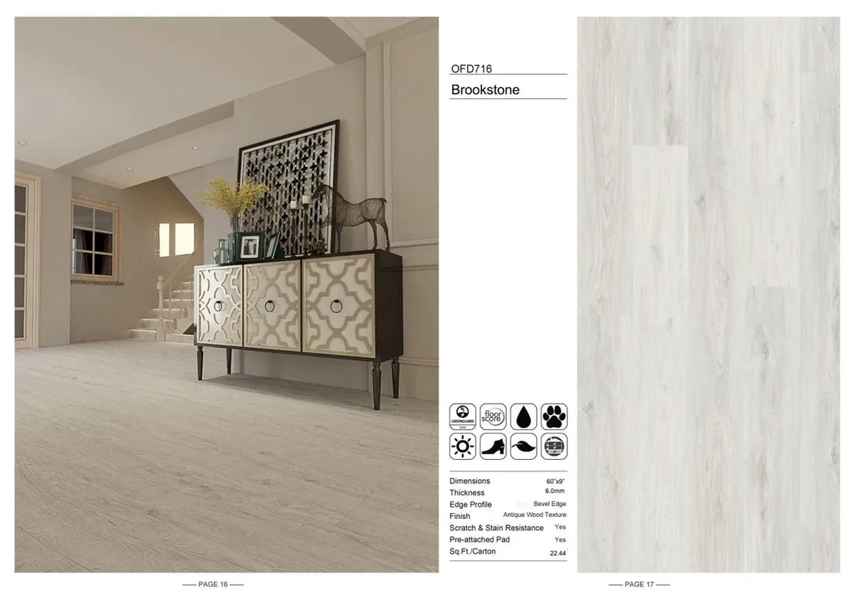 Brook Stone Azura wood-look SPC by Lexi