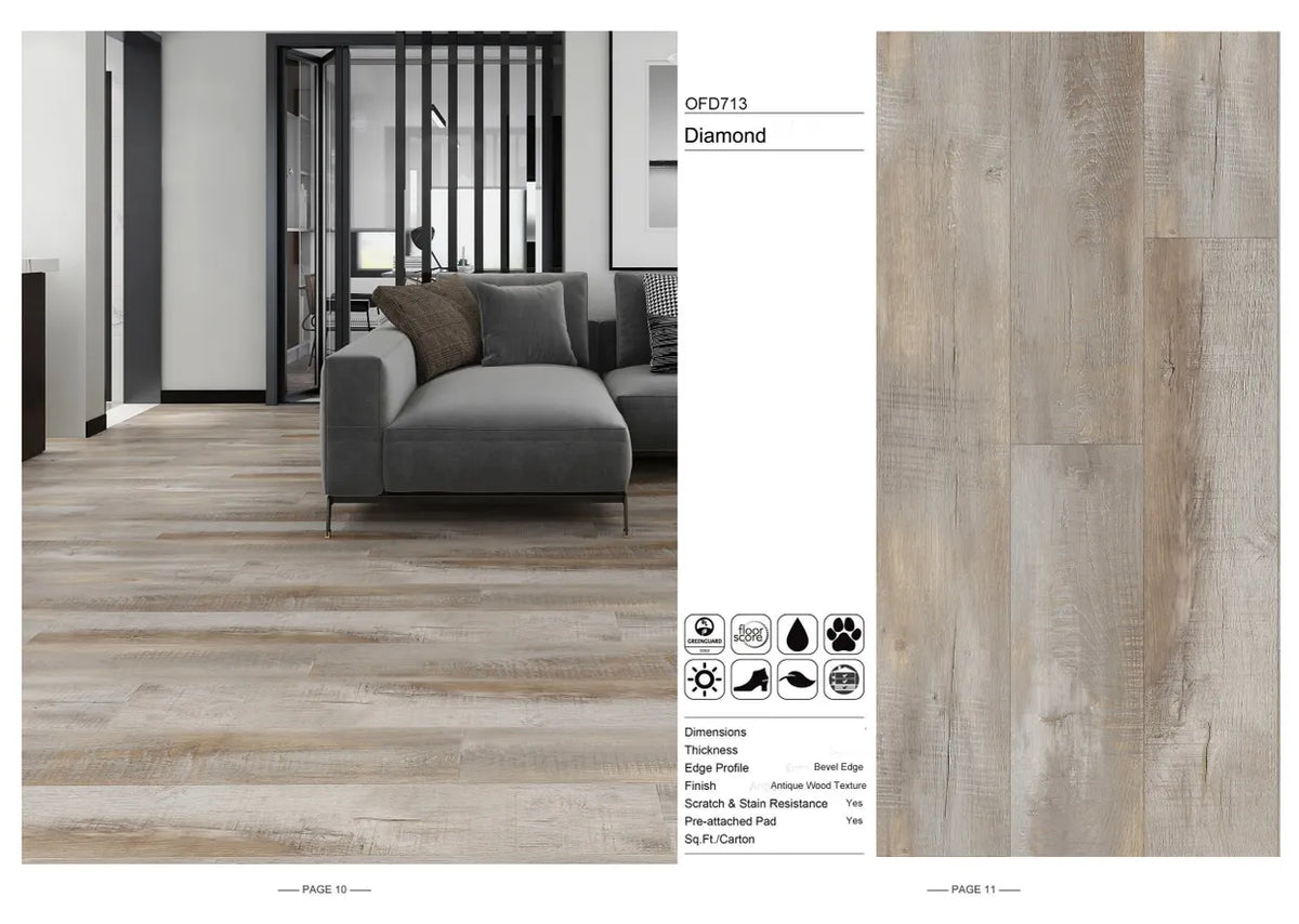 Diamond Azura wood-look SPC by Lexi
