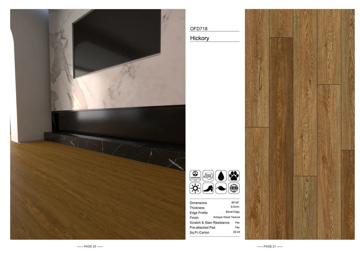 Hickory Azura wood-look SPC by Lexi