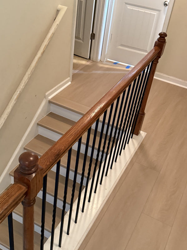 Wood-look LVP floors and stairs, Conyers