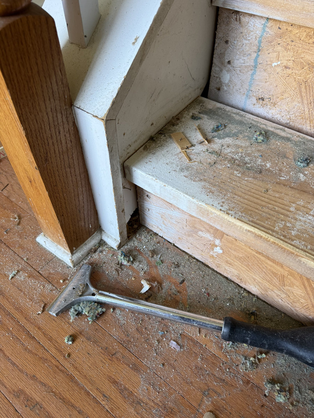 Floors and stairs project in Decatur, before photo 2