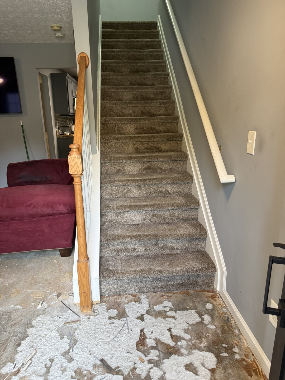 Floors and stairs project in Lawrenceville, before photo 1