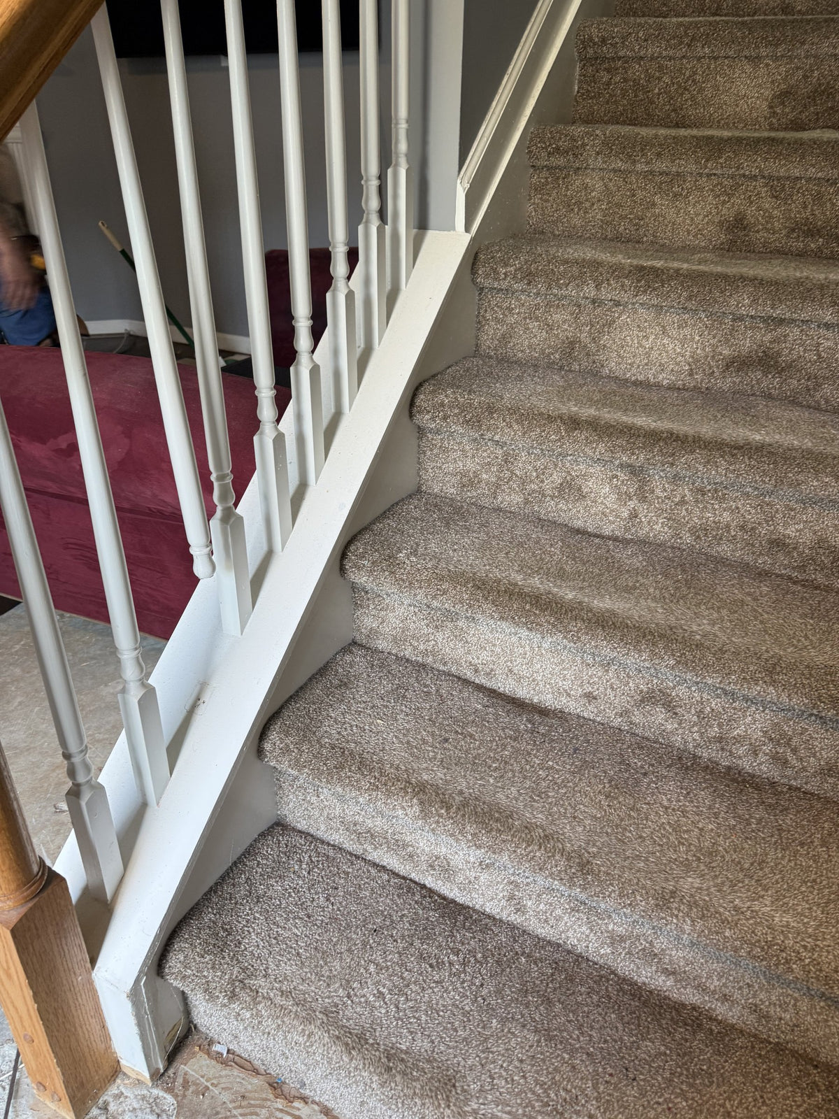 Floors and stairs project in Lawrenceville, before photo 2