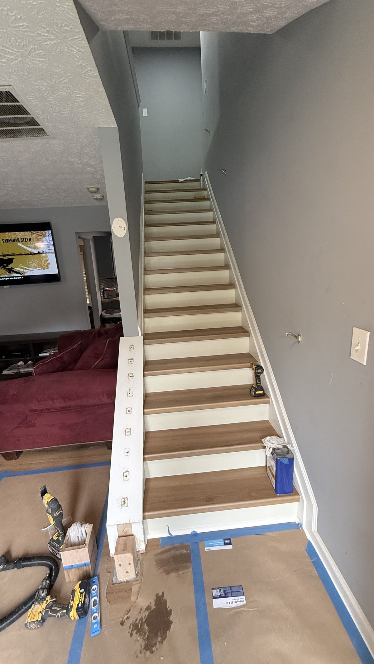Floors and stairs project in Lawrenceville, before photo 3