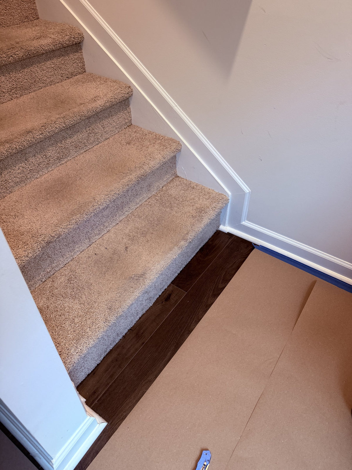 Floors and stairs project in Locust Grove, before photo 1