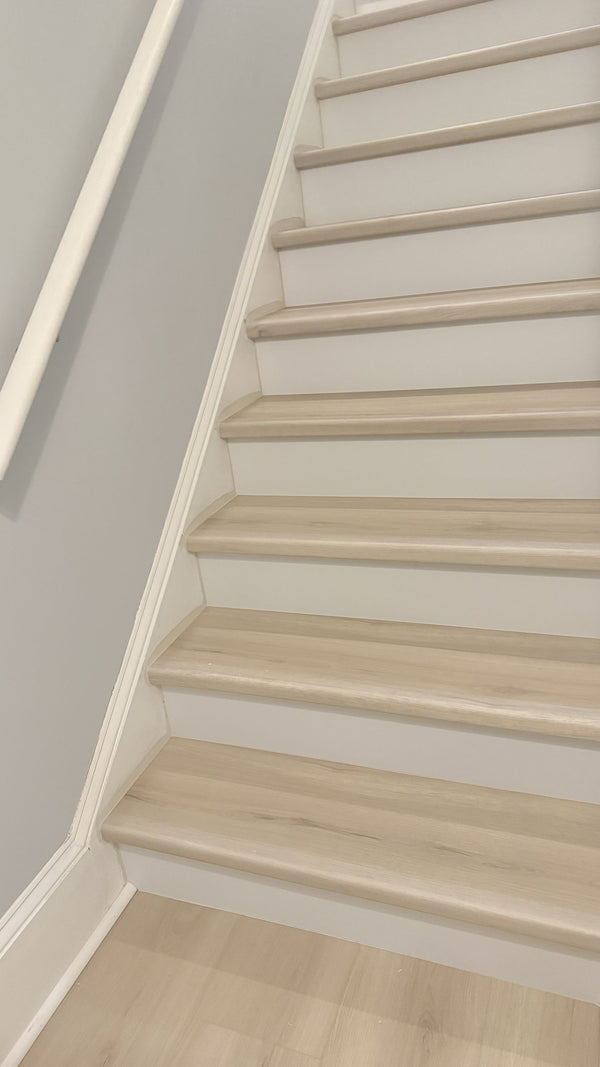 Wood-look LVP stairs, Oxford