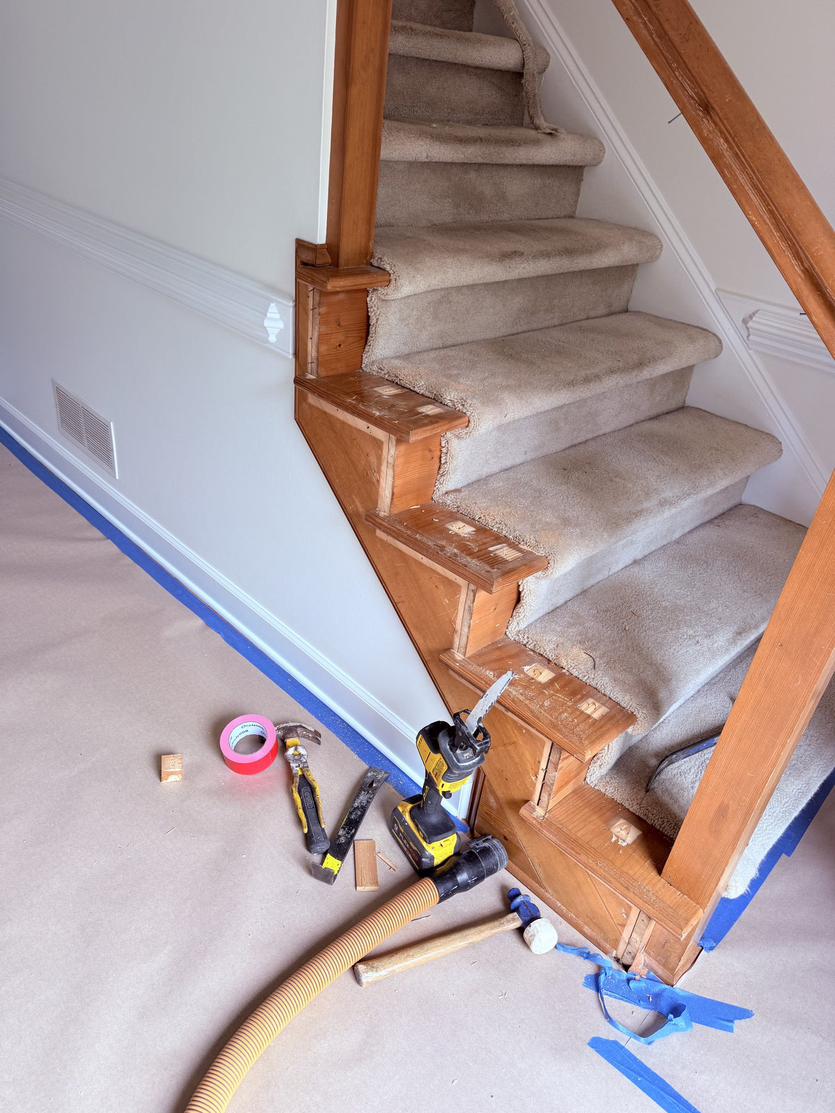 Stairs project in Snellville, before photo 1