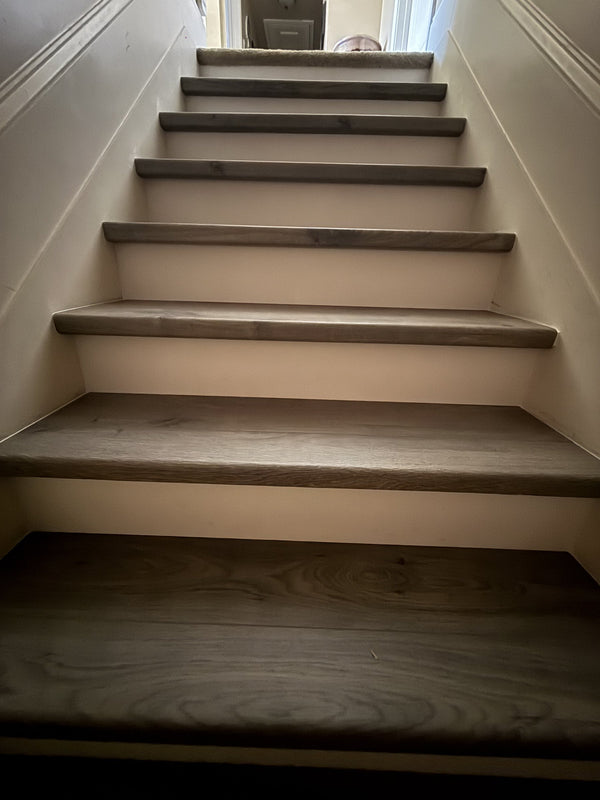 Wood-look LVP floors and stairs, Stockbridge