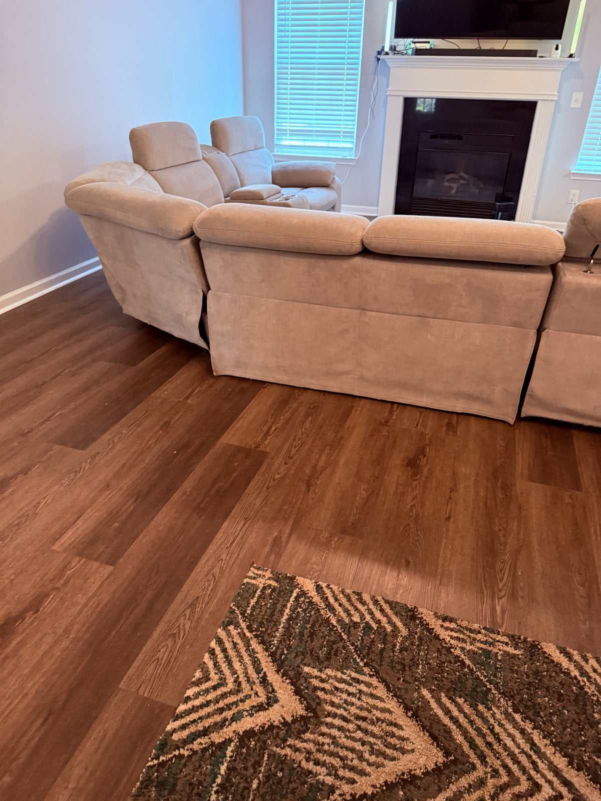 Wood-look LVP floors, Tucker