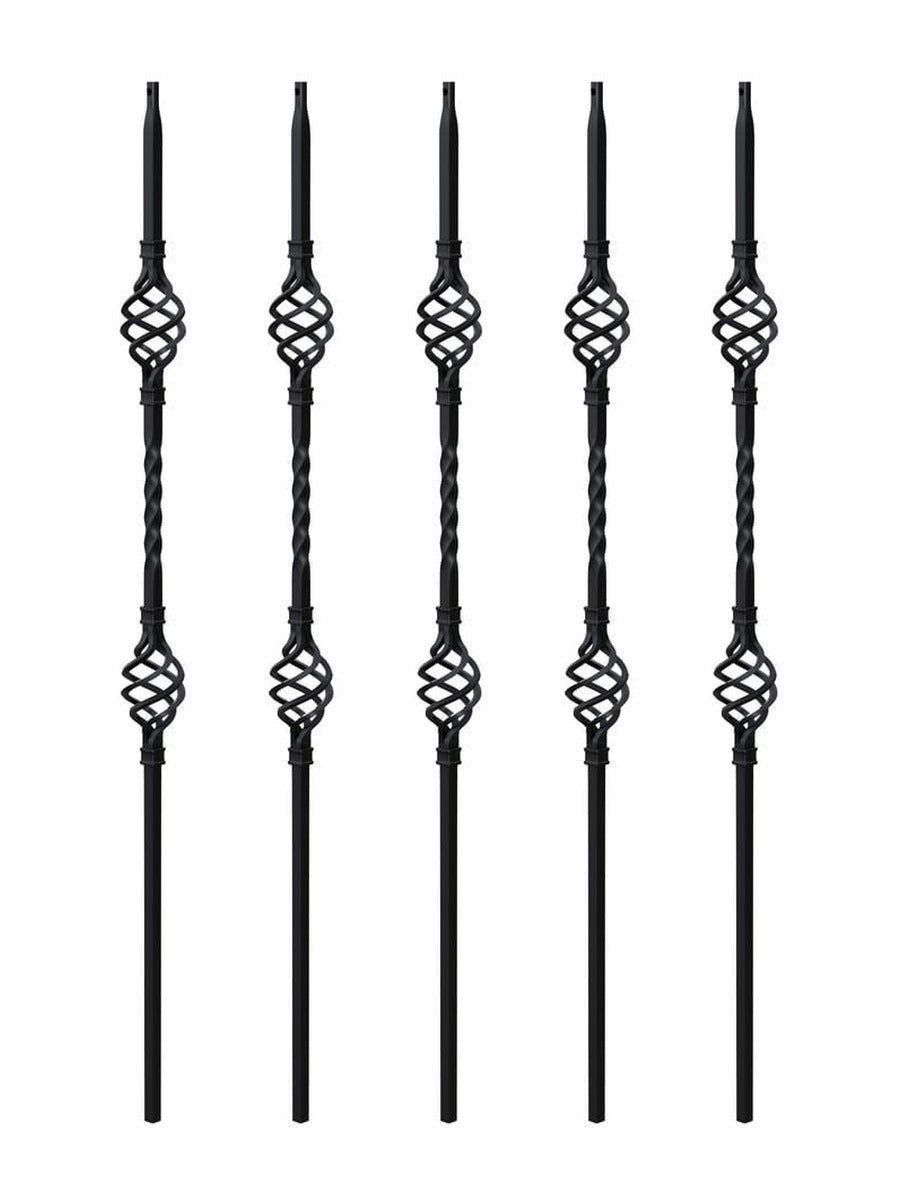 Double Basket Iron Baluster by iProStep