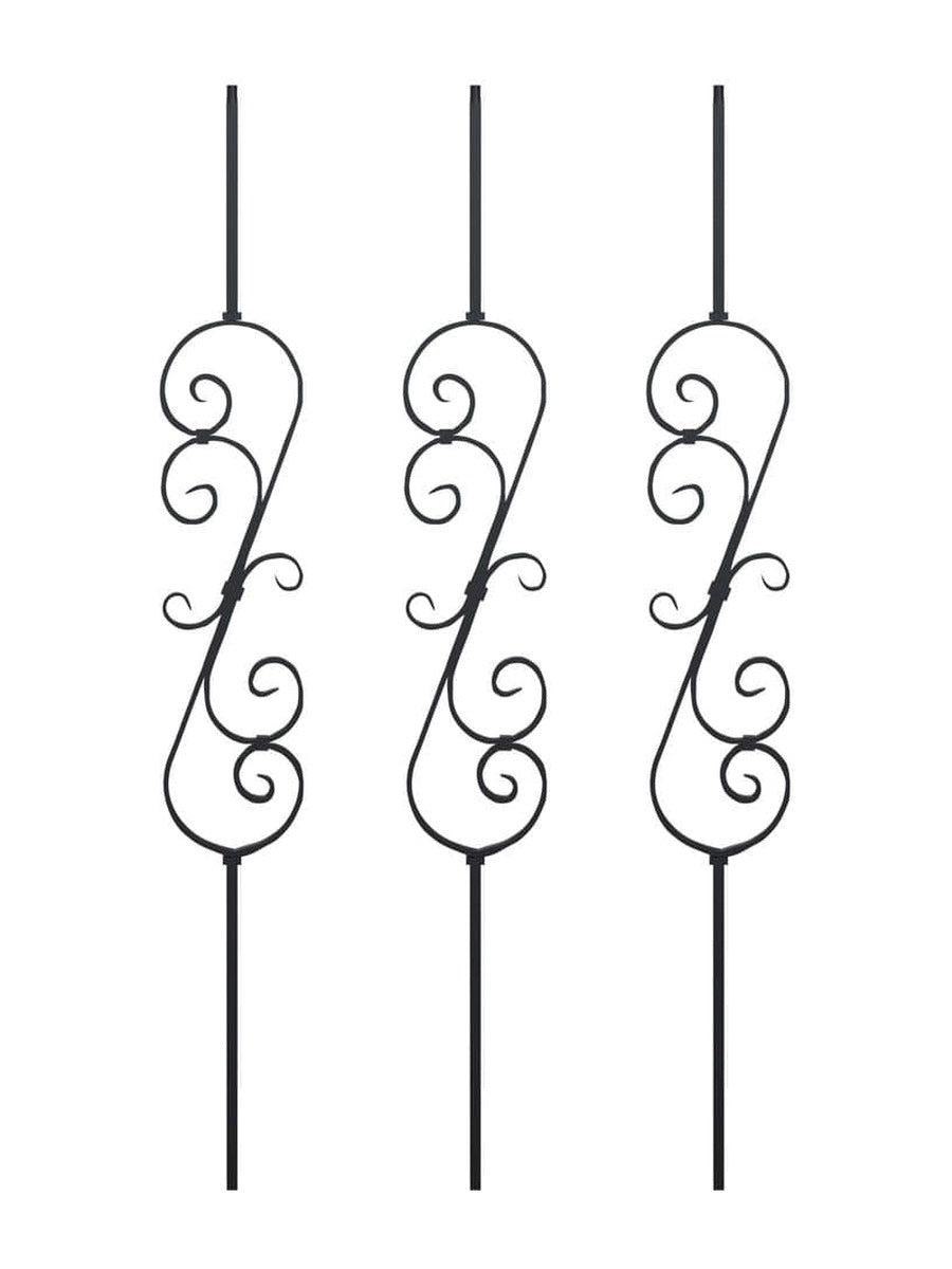 S-Scroll Iron Baluster by iProStep