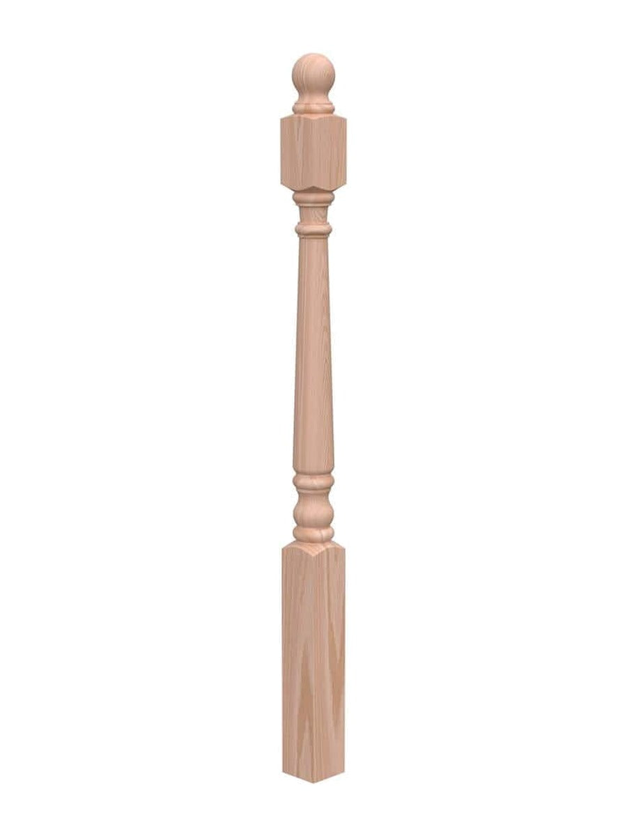 Ball-Top Turned Newel Post by iProStep
