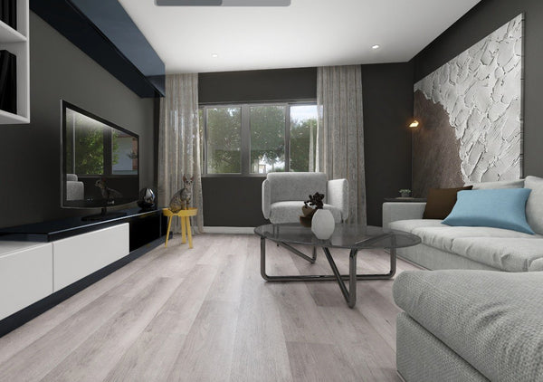 DYAR NASA flooring in a furnished room