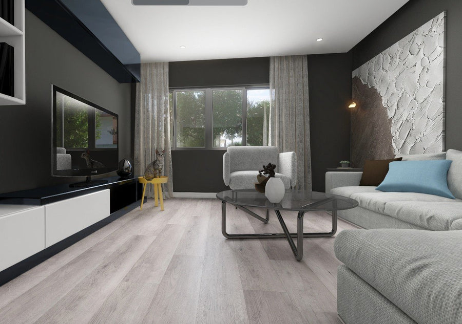 DYAR NASA flooring in a furnished room