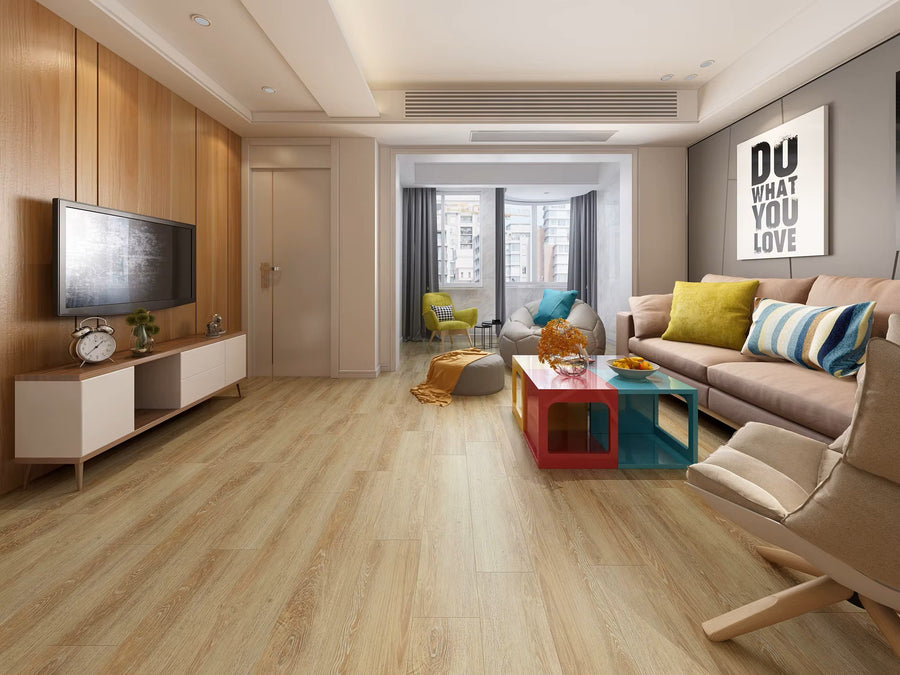 DYAR Planet flooring in a furnished room