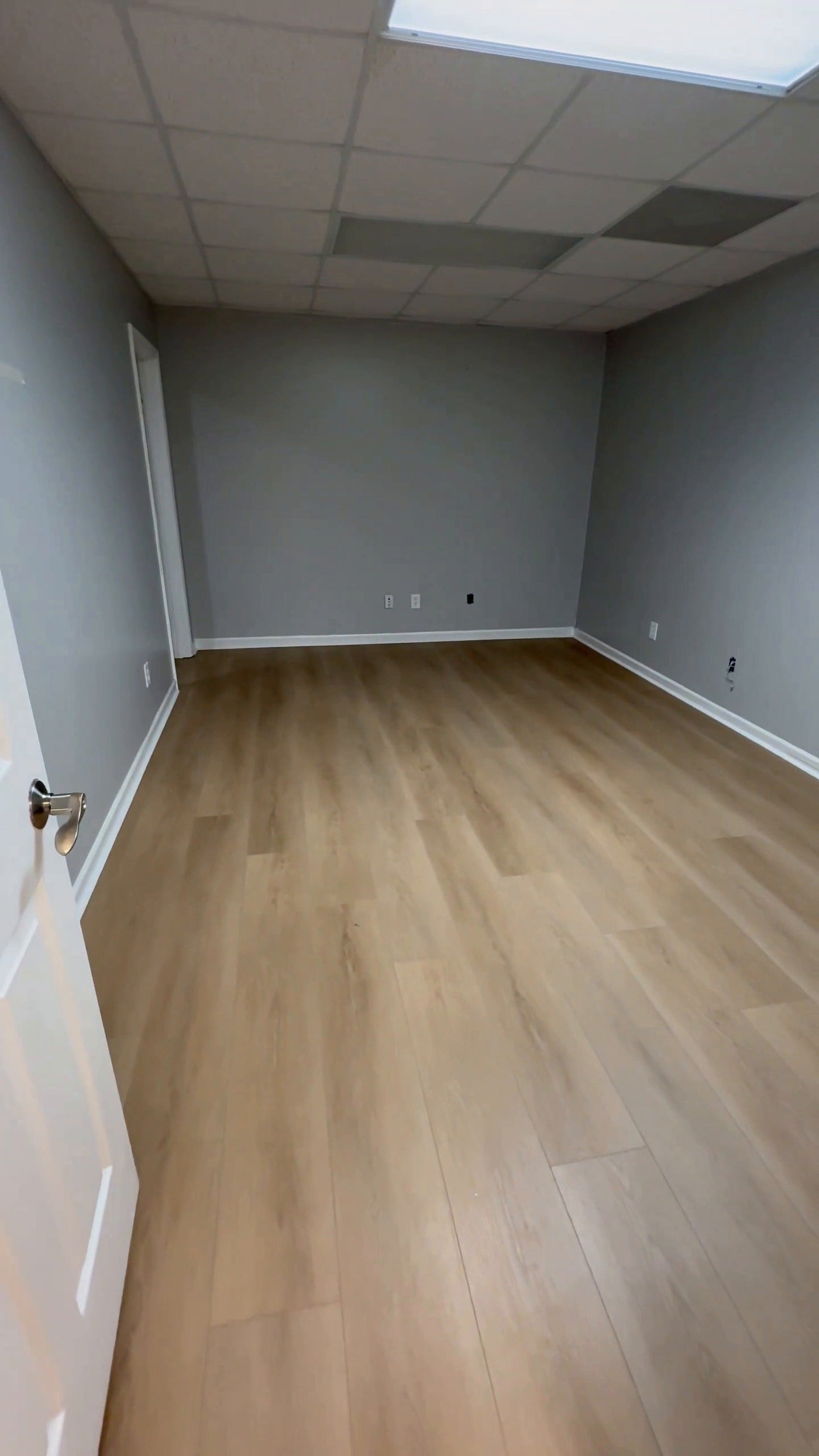 Golden Brown NYF wood-look SPC by Lexi, installed basement floor video